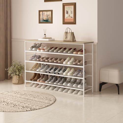 SUOERNUO 5 Tier Extra Long Shoe Rack Organizer Storage for Closet Entryway - Image 2