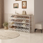 SUOERNUO 5 Tier Extra Long Shoe Rack Organizer Storage for Closet Entryway - Image 2