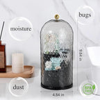 Toothbrush Holder with Cover for Bathroom Countertop, Organizer, Black - Image 2