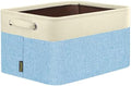 BALEINE 1 Pack Fabric Closet Storage Bins for Shelves, Linen Closet Organizers and Storage, Decorative Baskets for Organizing, Shelf, Clothes, Home, Office (Skyblue, 17''x13''x10.5'') by BALEINE