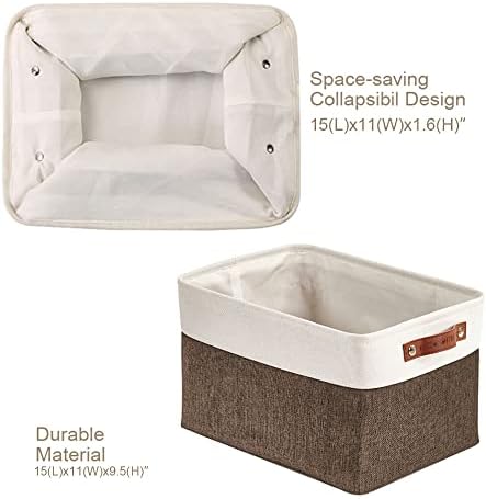 DECOMOMO Storage Bins, Large Fabric Storage Baskets for Shelves 4 Pack - Image 4