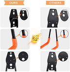 Aoben Heavy Duty Steel Garage Storage Hooks, Utility Tool Hangers and Combinable Wall Mount Hooks for Organizing Ladder, Hold Chairs, Heavy Tools (Large U, 4 Pack) - Image 4