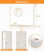 Broom Holder Over The Door with Hooks -304 Stainless Steel (light beige) - Image 7