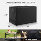 Outdoor Prep Table Cover for PC3404S Rolling Dining Table Compatible - Image 2