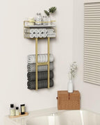 Aetyord Towel Racks for Bathroom Wall Mounted Towel Storage Organizer 31 in - Image 4