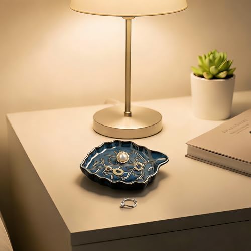 Ceramic Leaf Ring Dish, Trinket Tray with Gift Box - Image 5