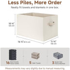 StorageWorks Closet Storage Bins, Beige, Extra Large, 3-Pack - Image 5