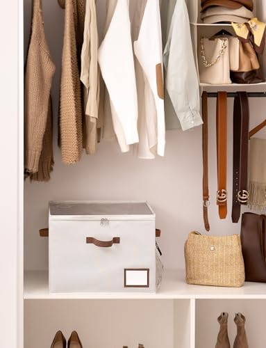 StorageWorks Shoe Storage Organizer for Closet, Up to 16 Pairs, Beige - Image 4