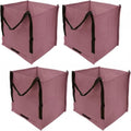 DURASACK Heavy Duty Storage Tote Bag 22-Gallon, Mauve, Pack of 4 by DURASACK