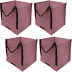 DURASACK Heavy Duty Storage Tote Bag 22-Gallon, Mauve, Pack of 4 by DURASACK