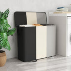 Lifewit Laundry Hamper with Lid, Removable Laundry Bags, Black&White&Gray - Image 2