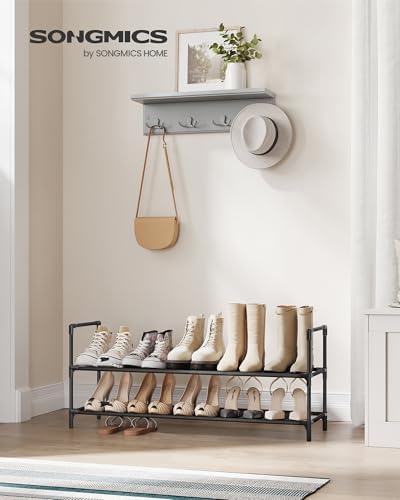 SONGMICS 2-Tier Shoe Rack, Shoe Storage for Hallway Closet - Image 2