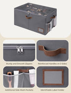 StorageWorks Large Shoe Storage Organizer for Closet, Up to 20 Pairs, Gray - Image 3