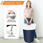 BlissTotes 75L Laundry Basket, Freestanding Collapsible Hamper, Blue - Image 5