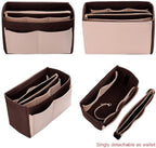 ZTUJO Purse Organizer Insert, Felt Bag Organizer with Metal Zipper, Handbag & Tote Shaper, For Speedy Neverfull Tote, 7 Sizes - Image 3
