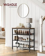 VASAGLE 4-Tier Shoe Rack, Adjustable, Freestanding - Image 2