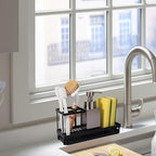 Toothbrush Holders Toothpaste Organizer Bathroom Accessories, Matte Black (Pack of 2) - Image 6