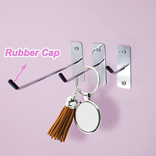 30pcs Wall Mounted Hook Heavy Duty Metal Single Hooks Home Storage Organizer Hanger Stainless Steel Hook Garage Hooks Tool for Garage Shop Retail Office Kitchen Store Display (6in/15cm) - Image 3