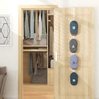 HapiRm Over Door Hat Rack - Hat Organizer with 4 Hooks Design, Hanging Baseball Cap Organizer Storage Holds Up to 20 Caps for Door, Bedroom, Closet(White) - Image 3
