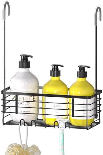 DELLAN Hanging Shower Rack, Shower Organizer Hanging for Bathroom, Black by DELLAN