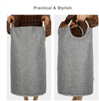 Large Laundry Basket, Laundry Hamper Bag with Handles, 90L Heather Grey - Image 6
