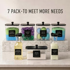 5+2 Pack Laundry Pods Containers & Dryer Sheet Holder & Laundry Detergent Dispenser, Laundry Room Organization and Storage Jars with Lids, Labels and Scoops for Scent Booster, Powder, Pods - Image 3