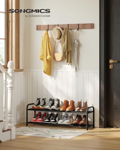 SONGMICS Expandable Shoe Rack, 2-Tier Shoe Organizer, Holds 4-8 Pairs - Image 2