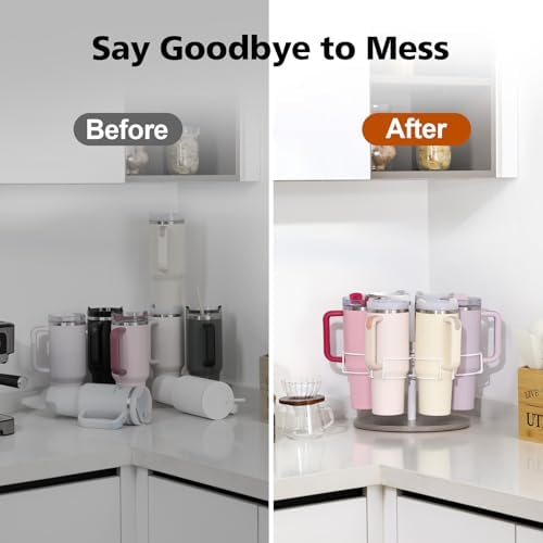 Rotating Water Bottle Organizer for Stanley 40 oz, 6 Slots - Image 2