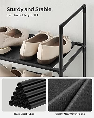 SONGMICS Shoe Rack, 10-Tier Shoe Shelf, Shoe Storage Organizer - Image 6