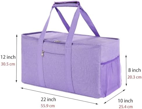 Extra Large Utility Tote Bag - Reusable Grocery Bags Foldable Heavy Duty - Image 2