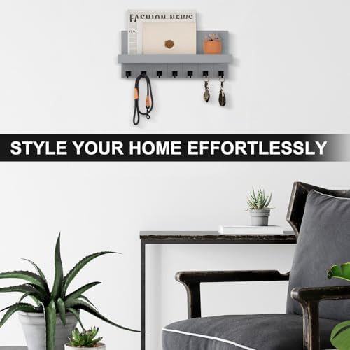Key Holder for Wall, Decorative Key Holder with Shelf - Image 3