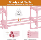 WOWLIVE 9 Tier 3-Column Shoe Rack, 50-55 Pairs Stackable Pink - Image 7