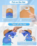 2 Pack Hat Organizer for Baseball Caps, Strong Adhesive Hat Rack for Wall, Multilayer Hat Storage Display Holder for Door Closet, Cap Organizer Storage Wall Mounted Hat Hooks Hold up to 18 Hat (White) - Image 6
