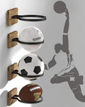 Wall Mount Basketball Holder, Ball Storage Holders Display Rack for Autograph Basketball, Football, Soccer, Volleyball Collection, Sports Accessories Organizer for Player Fans by AIDILI