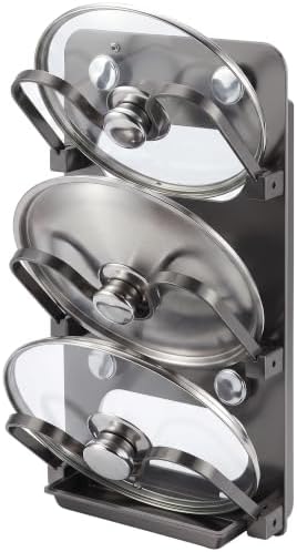 Pot Lid Organizer 3 Tier Foldable Lid Holder for Cabinet Door by Unknown