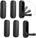 Dntorx Folding Wall Hooks, 6 Pack, Black, Zinc Alloy, Heavy Duty Coat Hooks by Dntorx