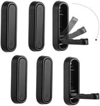 Dntorx Folding Wall Hooks, 6 Pack, Black, Zinc Alloy, Heavy Duty Coat Hooks by Dntorx