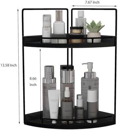Dorhors Corner Bathroom Counter Organizer,Vanity Countertop Storage Shelf - Image 3