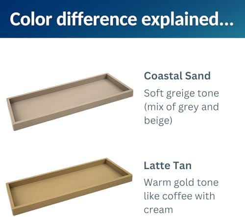 Spacewiser Silicone Countertop & Vanity Tray – 11.7” Bathroom Counter Tray - Image 5