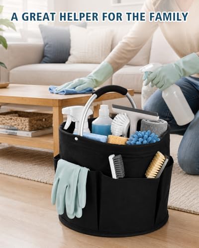 RAYBIN 17L Cleaning Caddy for Cleaning Supplies, Foldable Cleaner Basket - Image 2