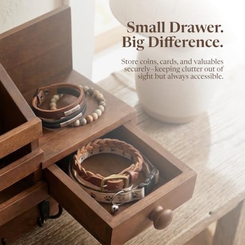 Key Shelf Mail Holder Brown - Image 6