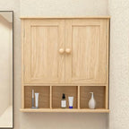 TaoHFE Natural Wooden Color Bathroom Wall Cabinet with 2 Door - Image 3
