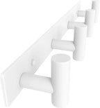 VAEHOLD Hat and Coat Wall Mount Rack - Hooks for Robes, Bags, Keys, and Towels - Bathroom Towel Hanger Organizer (White, “T“ Shape 4 Hooks 1 Pack) by VAEHOLD