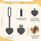 2 Pcs Magnetic Hat Clips for Travel on Bag, Silicone Sunhat Holder, Hat Clip for Caps & Beach Hats, Cap Clip for Beach - Image 3