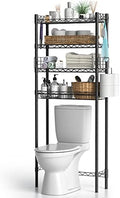 Hodonas Over Toilet Bathroom Organizer, Black, 26.97" x 9.84" x 67.32" by Hodonas
