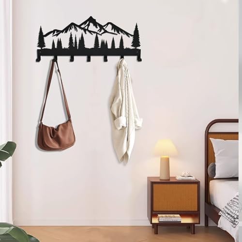 Key Holder Wall Mount, Metal Key Holder for Wall with Hooks - Image 6