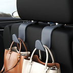 4-Pack Car Headrest Hooks Holds 55lbs Seat Storage Organizer for Bags - Image 2