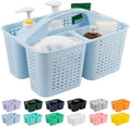 Tiawudi Portable Shower Caddy, Caddy Organizer with Handle, Plastic Shower Basket Hold Soap, Shampoo, Hair Supplies and Beauty Products, Cleaning Supplies Organizer for Home, Dorm, Shelf and Cabinet by Tiawudi
