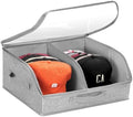 Hat Organizer for Baseball Caps, Large Hat Storage Box for Closet, Gray by PANGTON