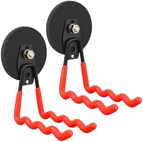 MUTUACTOR 2Packs Large Capability Heavy Duty Magnetic Hooks, Strong Magnet Hooks for Hanging Power Tools, Grill Utensils, Impact Drivers by MUTUACTOR